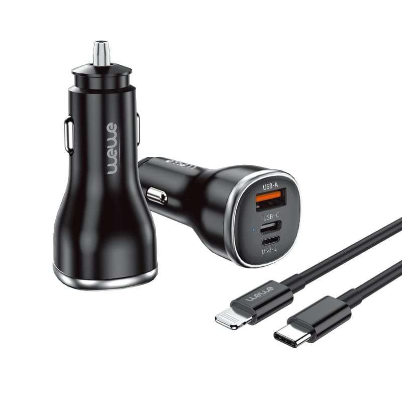 80W car phone charger with cable