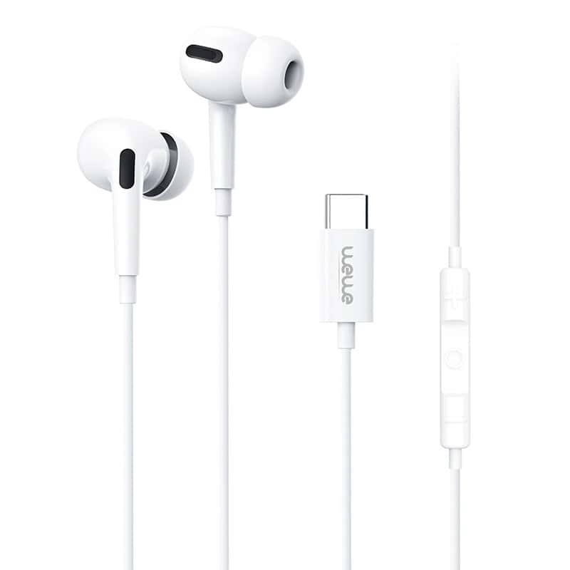 Dual Stereo Headphones (Type-C) White