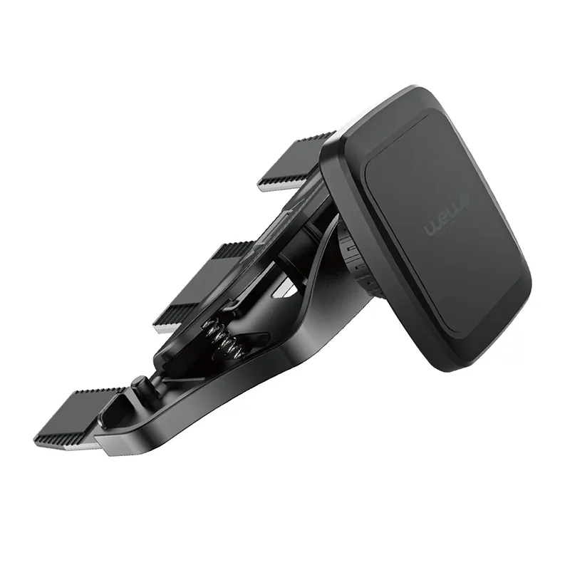 Magnetic phone holder in car CD