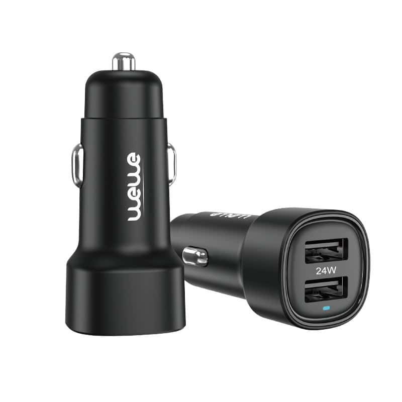 24W Dual USB Cigarette Lighter Charger