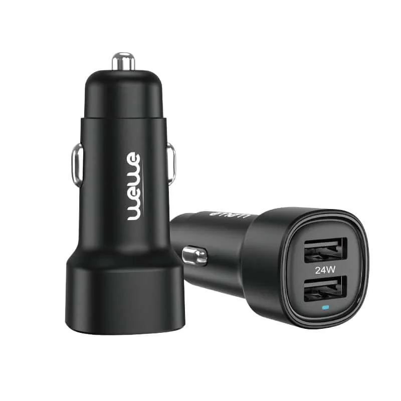 24W Dual USB Cigarette Lighter Charger
