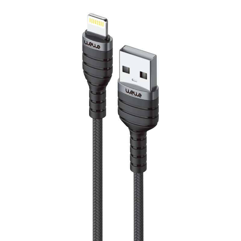 12W USB to Lightning charging cable, 2 meters long