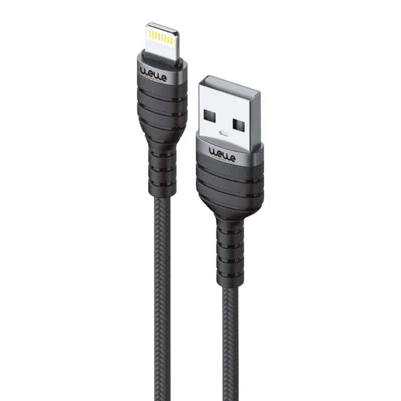 12W USB to Lightning charging cable, 2 meters long