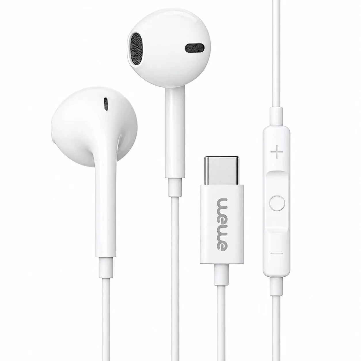 Dual Stereo Headphones (Type-C) White