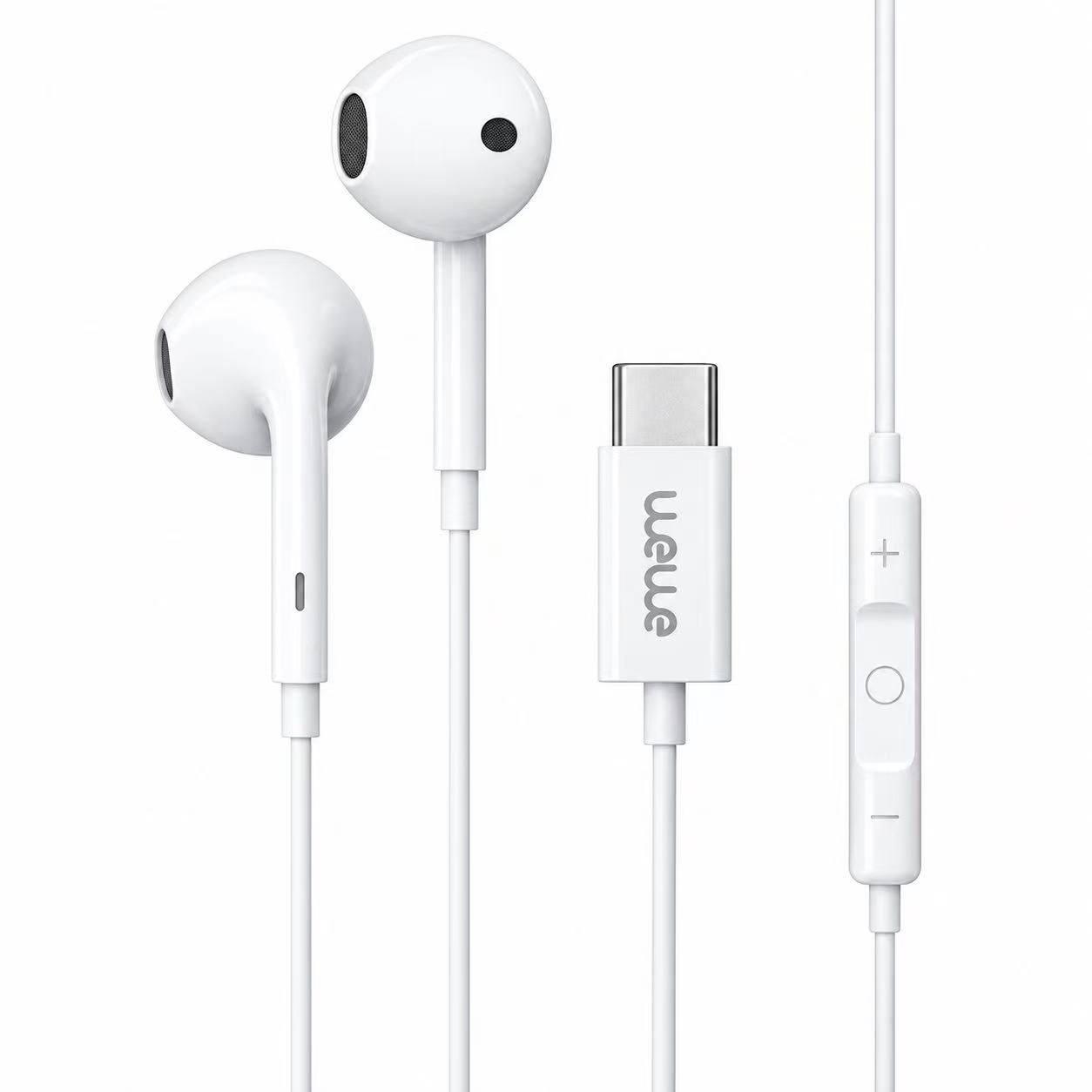 Dual Stereo Headphones (Type-C) White