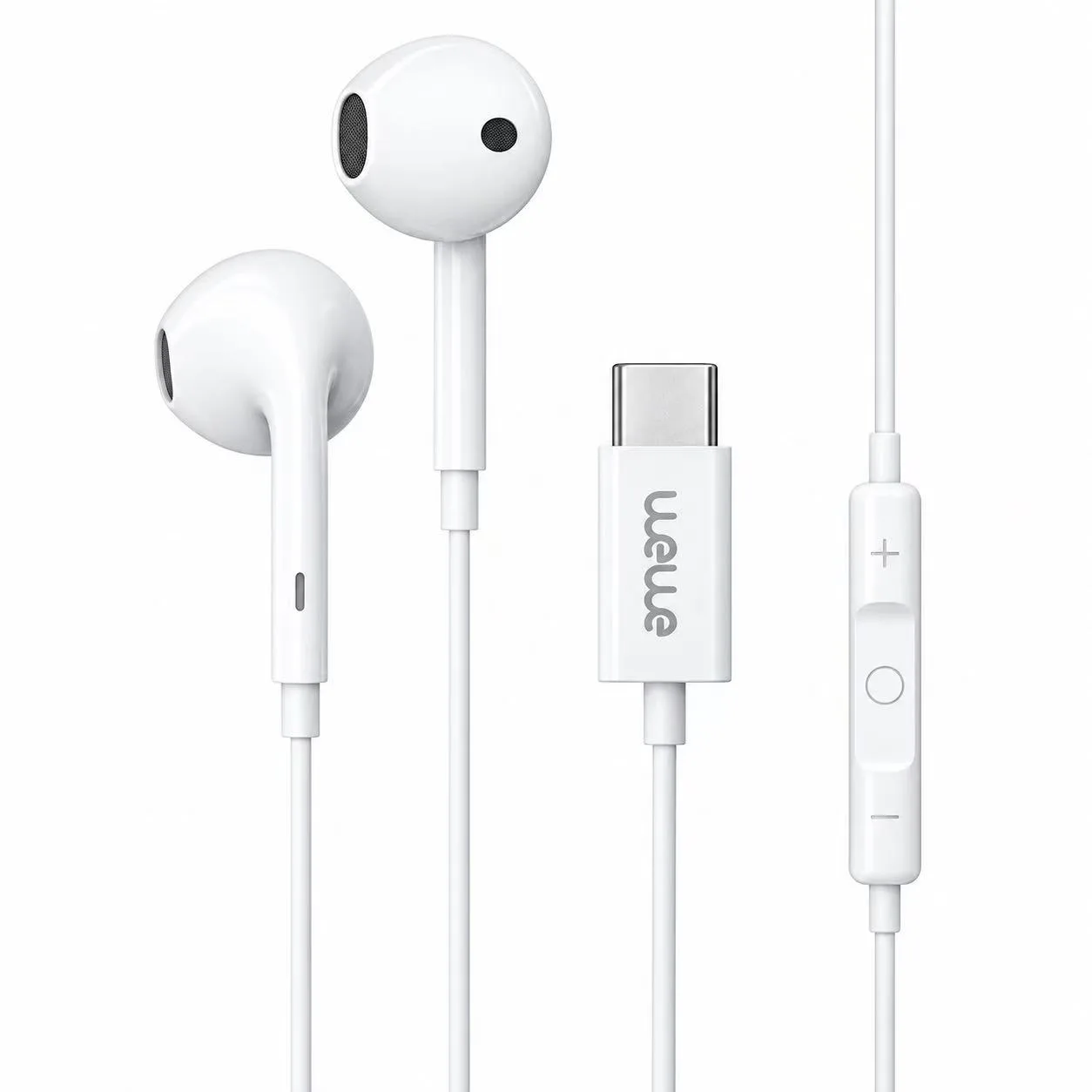 Dual Stereo Headphones (Type-C) White