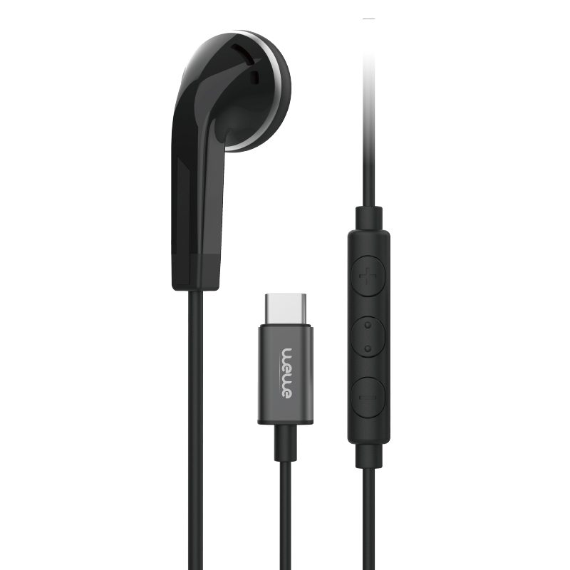 Single-ear (Type-C) black headset