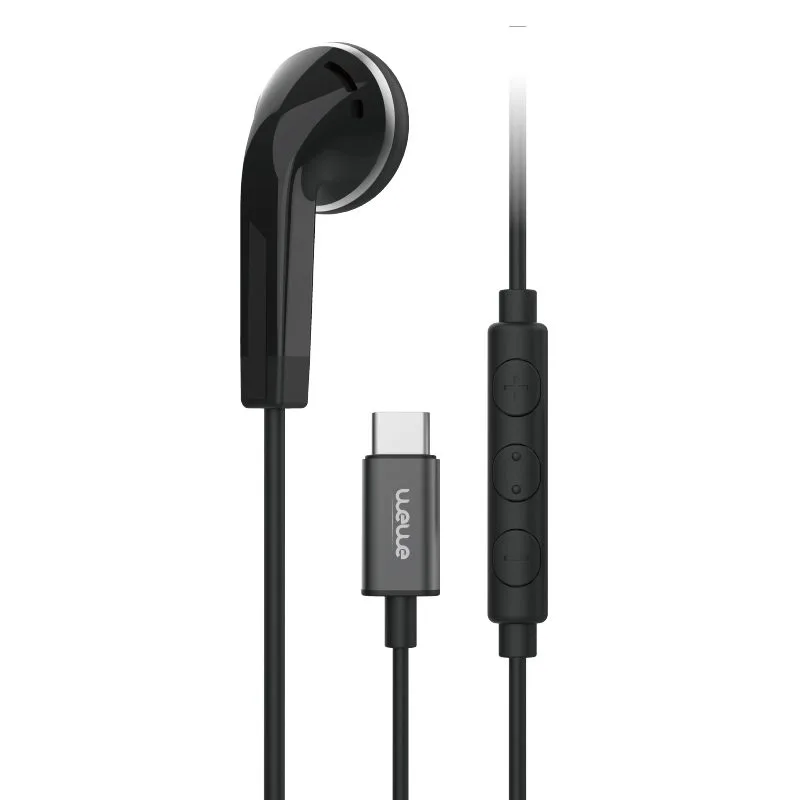 Single-ear (Type-C) black headset